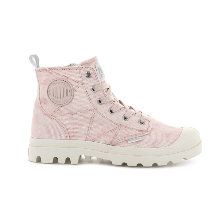 Bottes Palladium Pampa Zip Desertwash Femme Rose | FR KYB130G